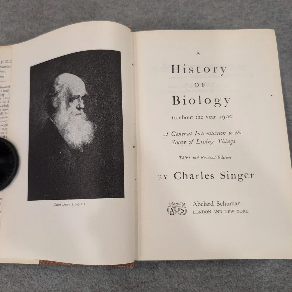 A History of Biology Charles Singer 1962 Revised Edition Hardcover Dust Jacket - Picture 3 of 10